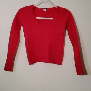 Red wool sweater